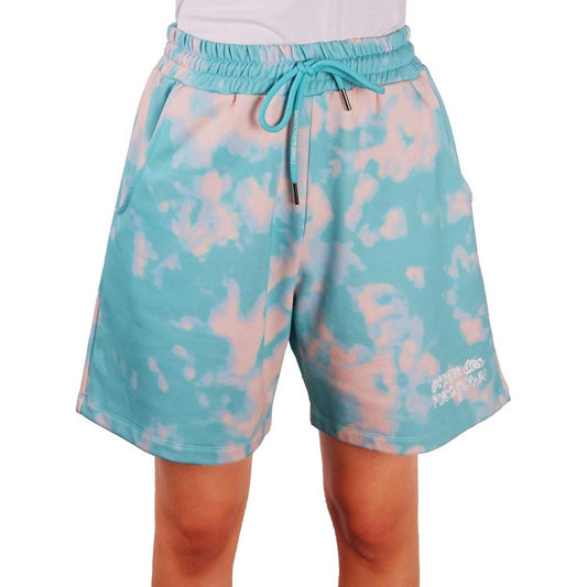 Chic Two-Tone Bermuda Shorts - Light Blue