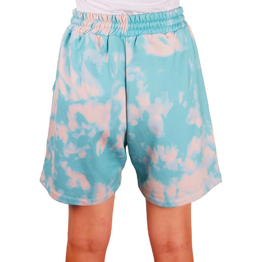 Chic Two-Tone Bermuda Shorts - Light Blue