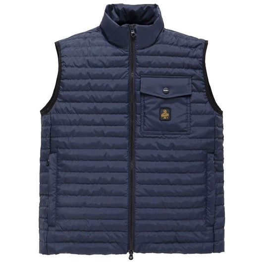 Elegant Men's Down Vest in Sumptuous Blue