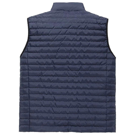 Elegant Men's Down Vest in Sumptuous Blue