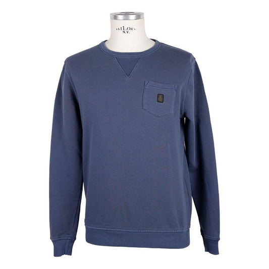 Garment-Dyed Cotton Sweatshirt with Chest Pocket Refrigiwear