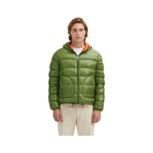 Emerald Elegance Reversible Down Jacket