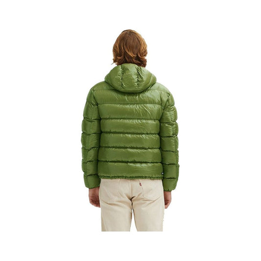 Emerald Elegance Reversible Down Jacket