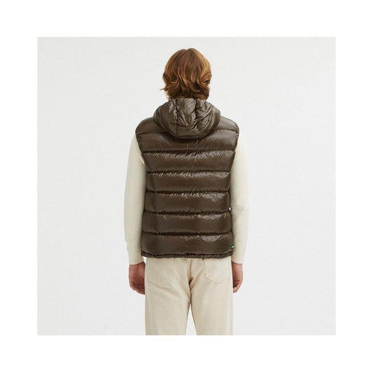 Centogrammi Reversible Hooded Duck Feather Vest Centogrammi