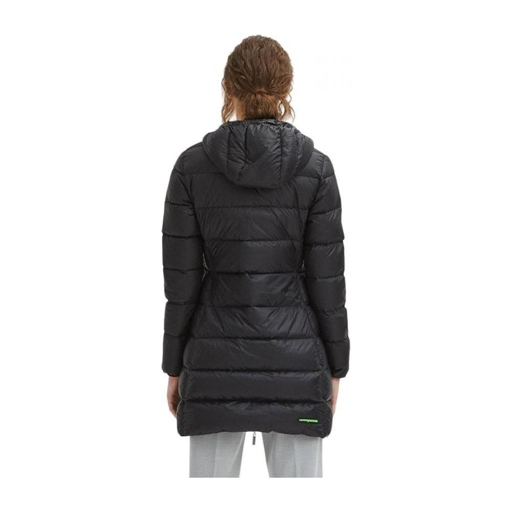 Sleek Nylon Down Jacket with Hood