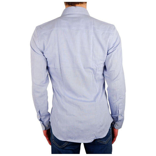 Elegant Milano Light Blue Oxford Shirt