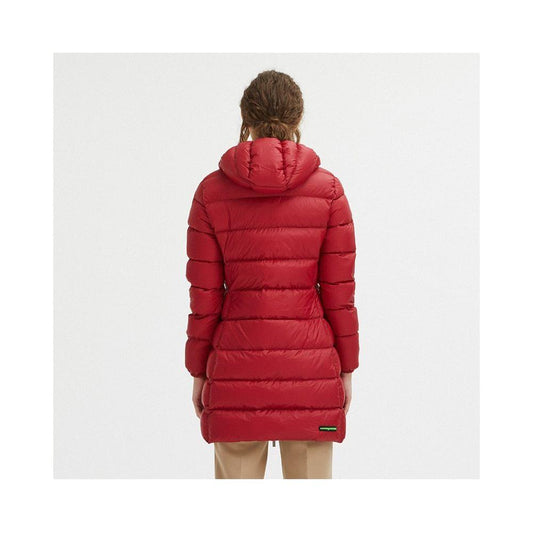 Reversible Goose Down Long Jacket in Pink Centogrammi