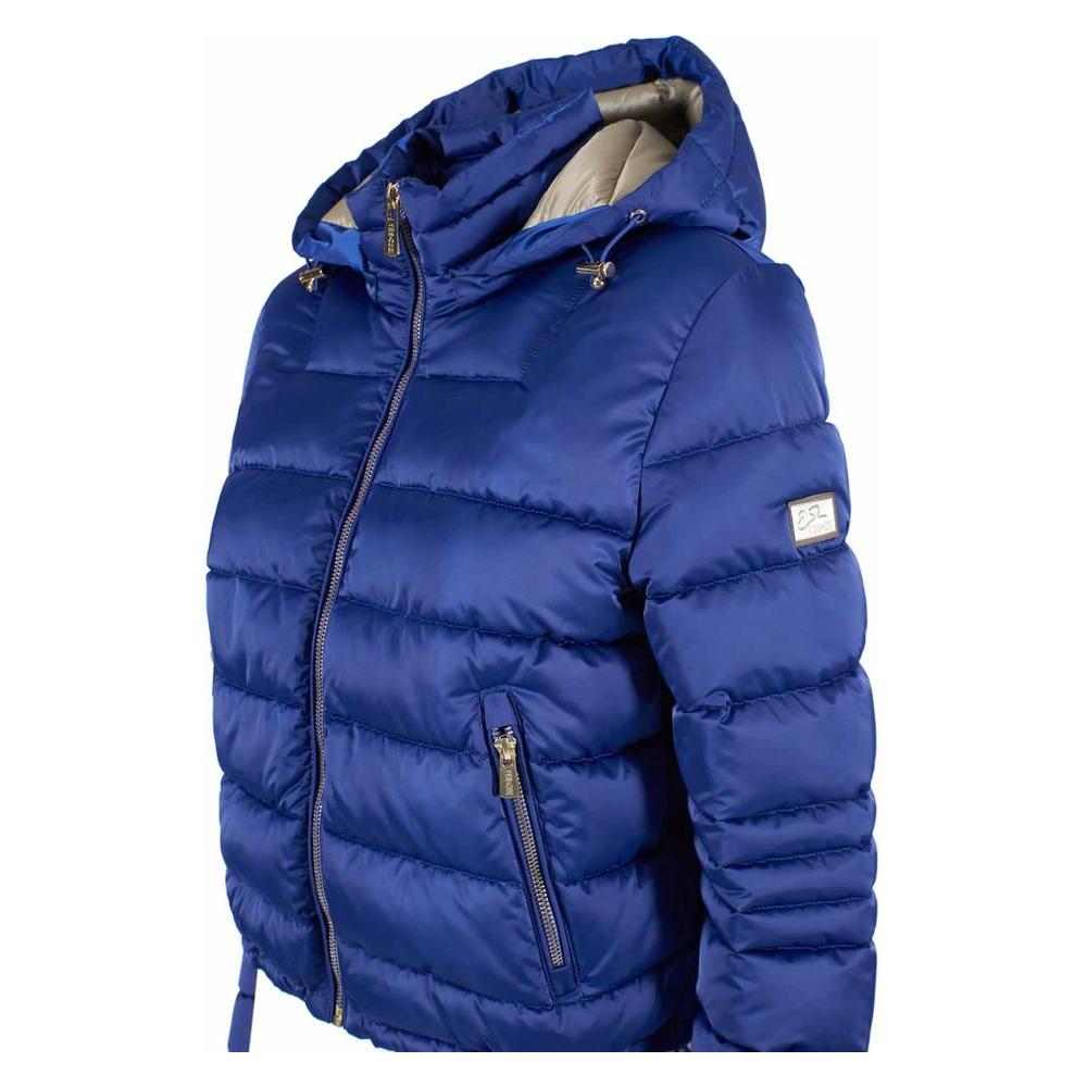 Chic Zippered Short Down Jacket with Hood