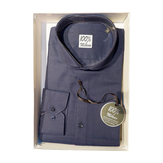 Elegant Blue Oxford Shirt for Men