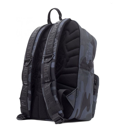 Sleek Grey Tiger Print Backpack