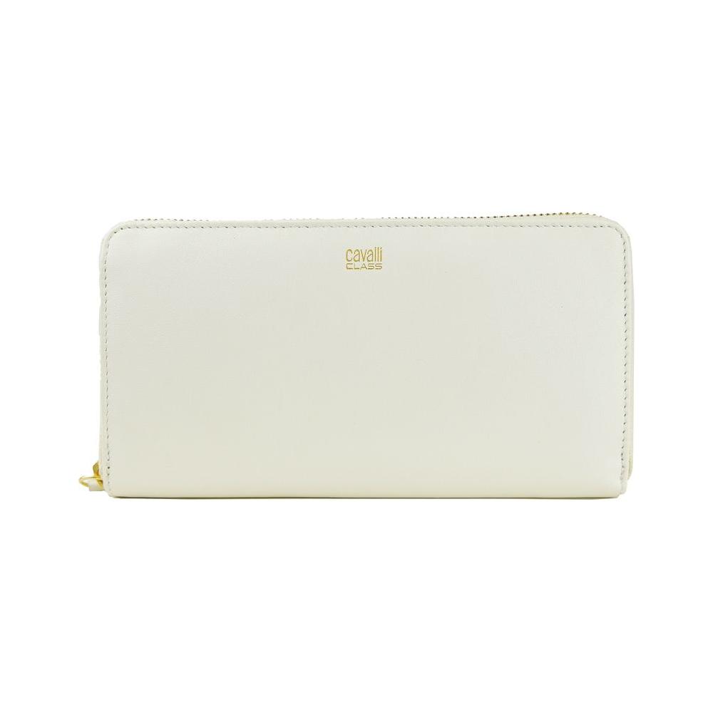 Elegant White Calfskin Leather Wallet