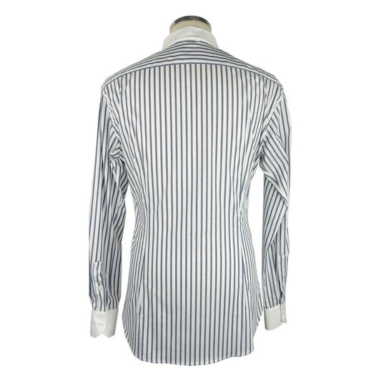 Elegant Striped Milano Cotton Shirt