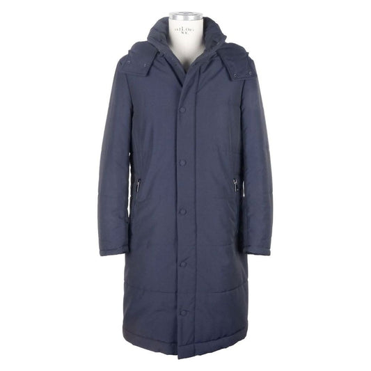 Italian Elegance Wool-Blend Men's Raincoat