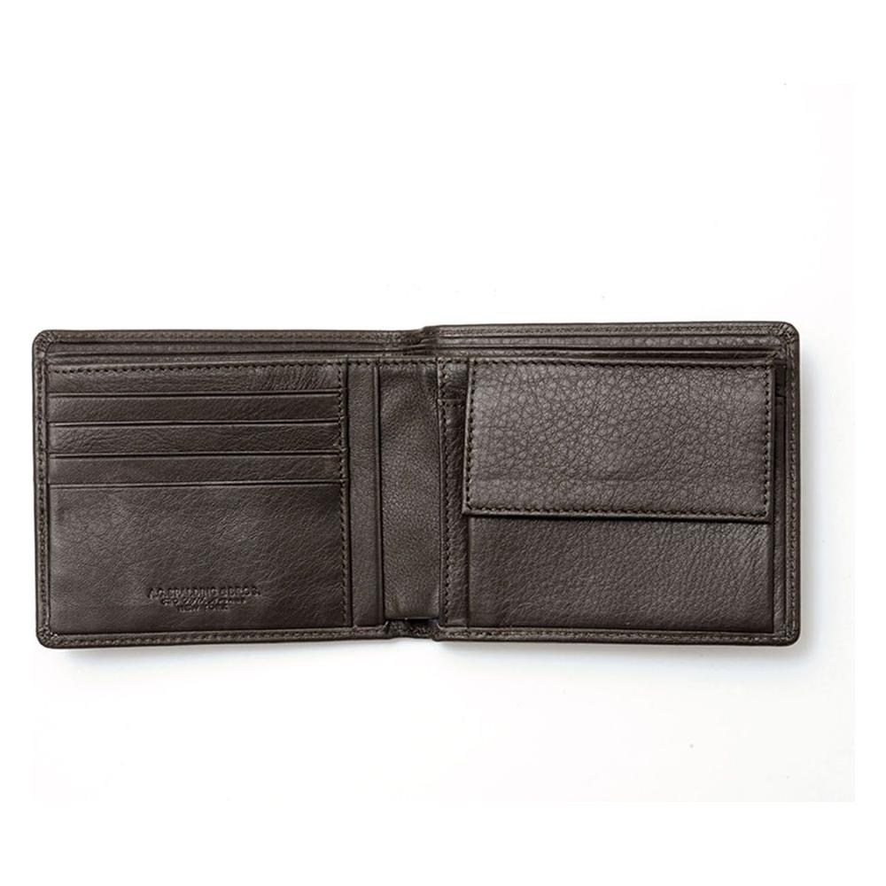 Manhattan Elegance Horizontal Wallet in Dark Brown