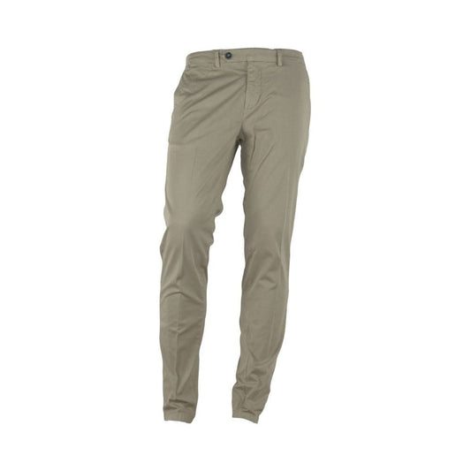 Elegant Beige Summer Trousers for Men