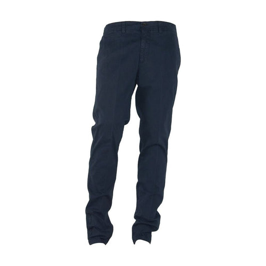 Elegant Blue Winter Trousers