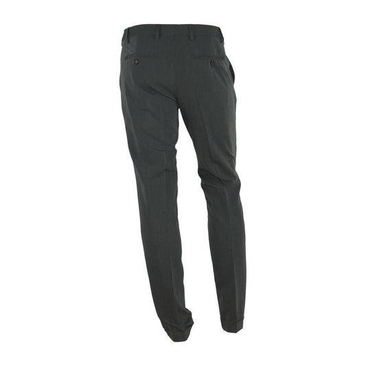 Elegant Italian Gray Trousers for Men