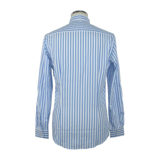 Elegant Light Blue Long Sleeve Shirt