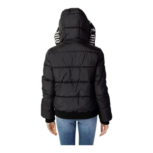 Love Moschino Chic Hooded Down Jacket with Signature Logo Love Moschino