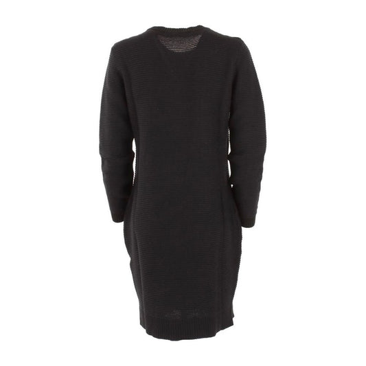 Chic Heart Pattern Knit Wool-Blend Dress