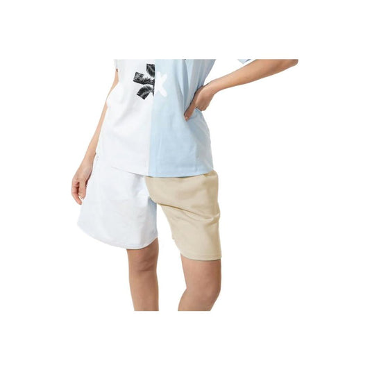 Chic Two-Tone Logo Shorts