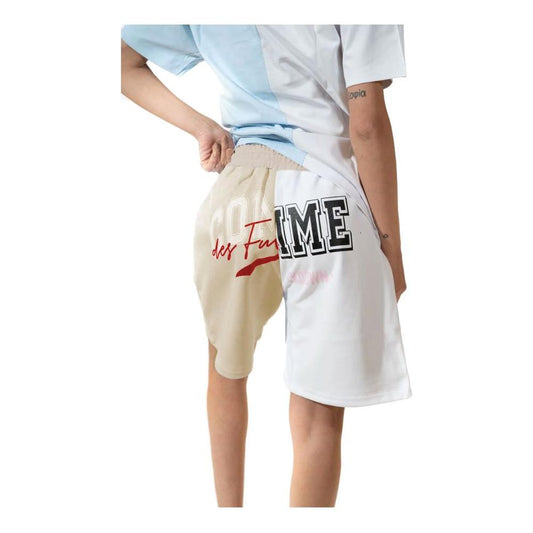 Chic Two-Tone Logo Shorts