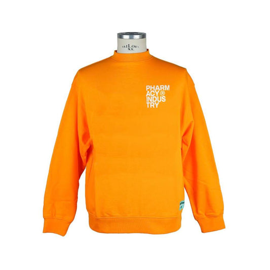 شيك البرتقالي شعار Crewneck البلوز