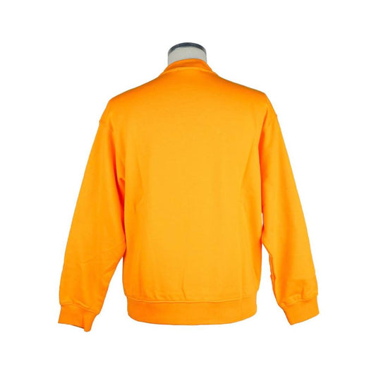 Chic Orange Logo Crewneck Sweatshirt