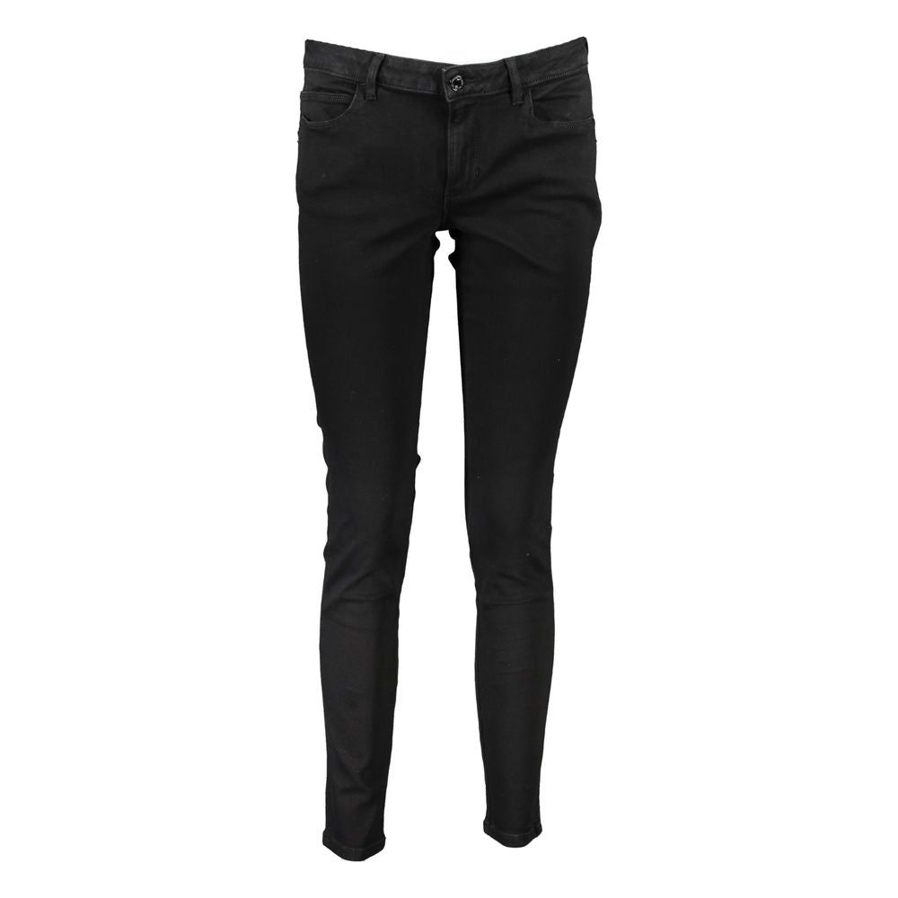 Black Cotton Jeans & Pant