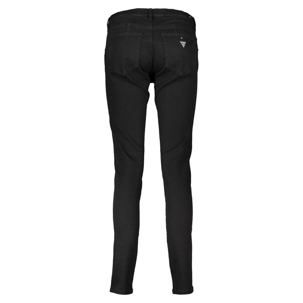 Black Cotton Jeans & Pant