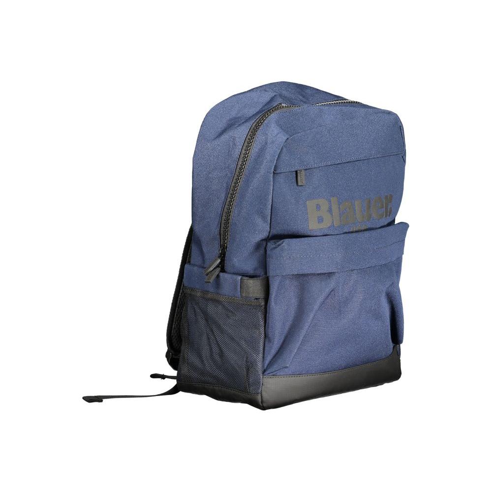 Blue Polyester Backpack