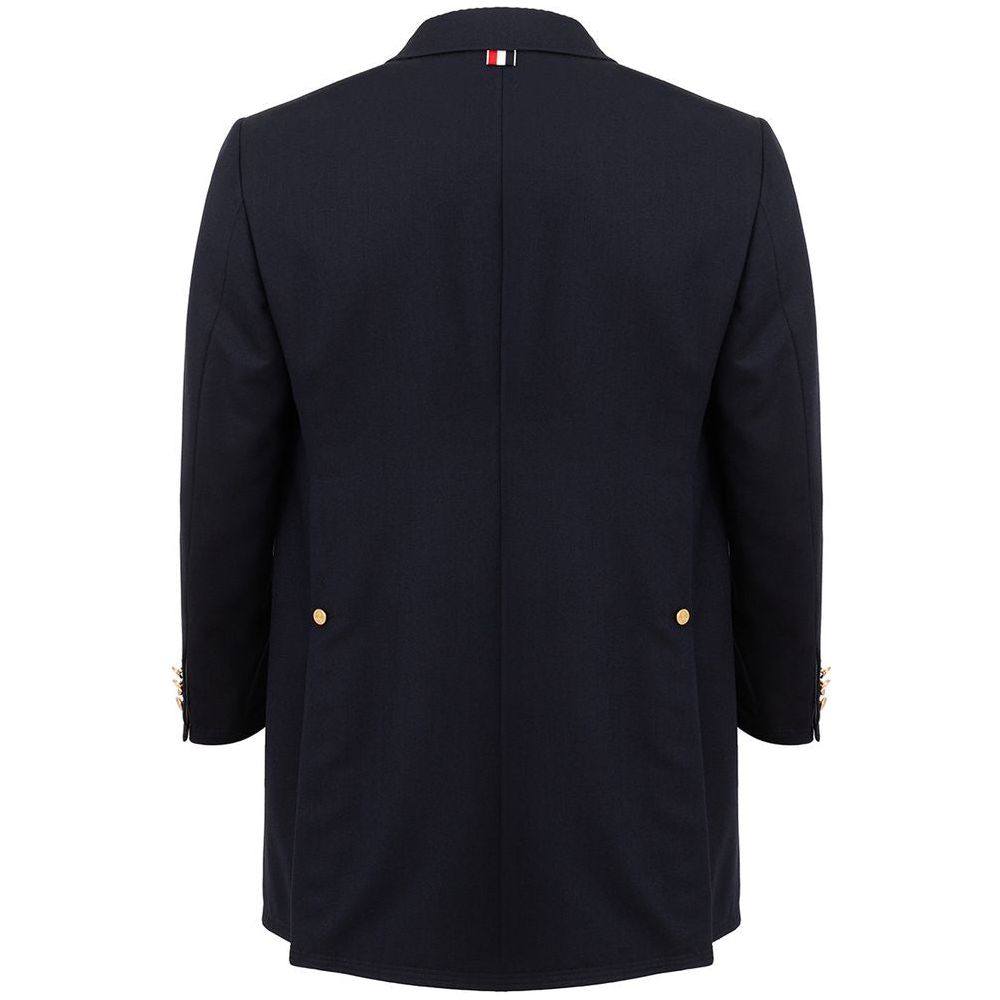 Elegant Wool Jacket in Signature Blue