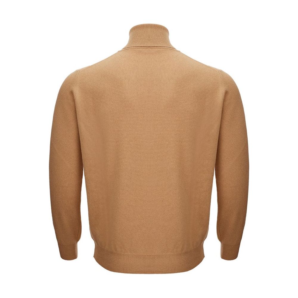 Elegant Woolen Brown Sweater for Men