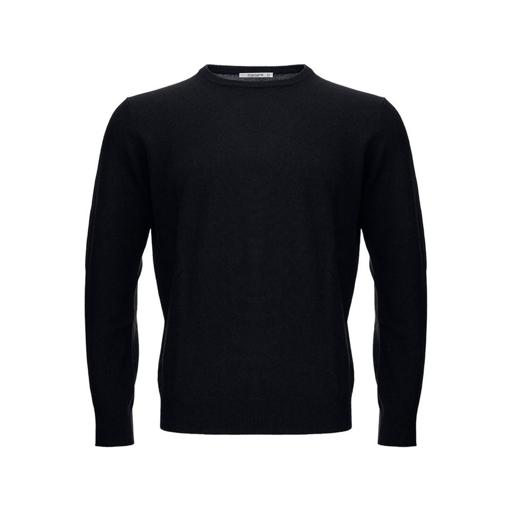 Elegant Black Wool Sweater for Men