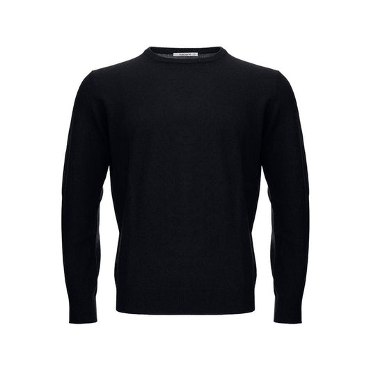 Elegant Black Wool Sweater for Men