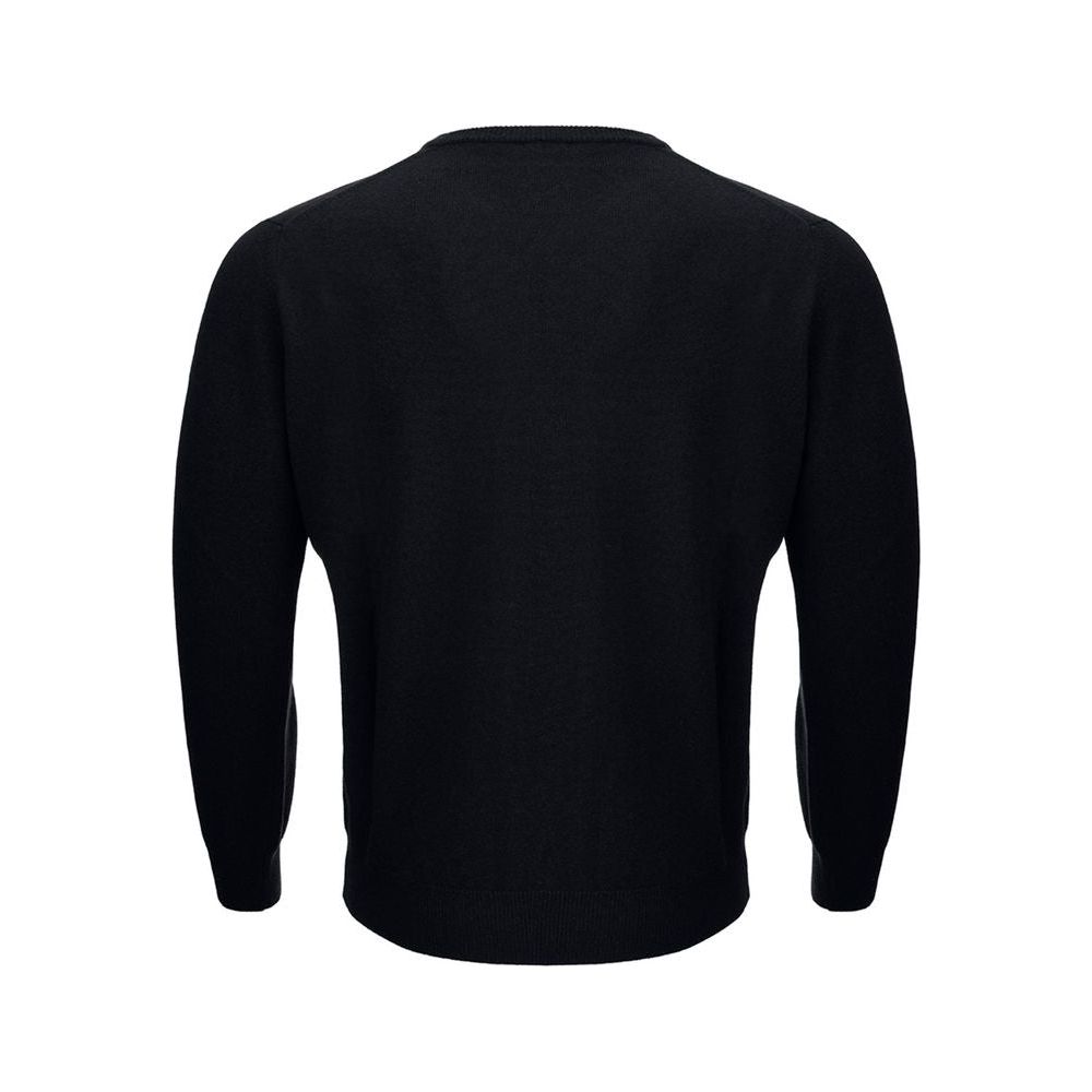 Elegant Black Wool Sweater for Men