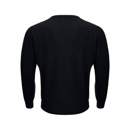 Elegant Black Wool Sweater for Men