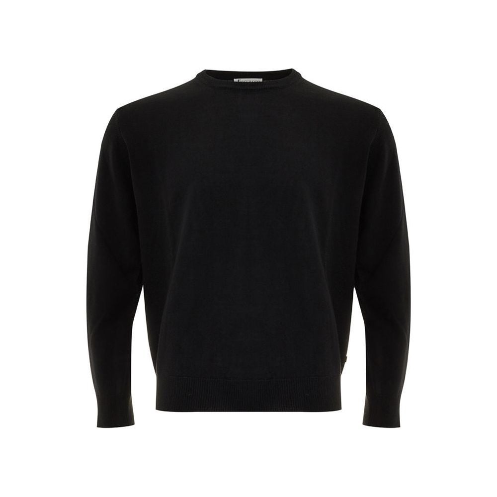 Elegant Black Wool Sweater for Men