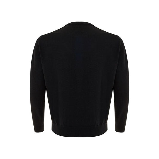 Elegant Black Wool Sweater for Men