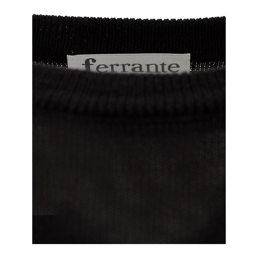 Elegant Black Wool Sweater for Men