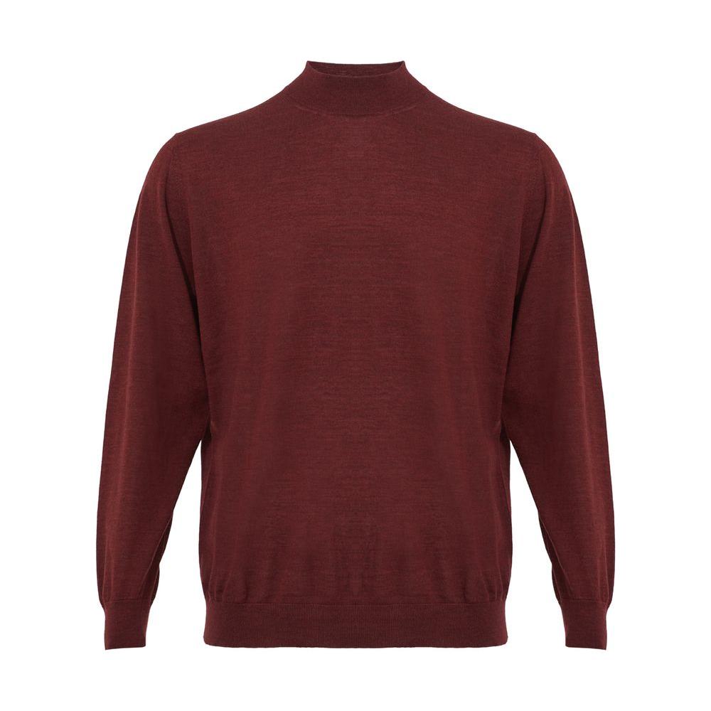 Elegant Cashmere Red Sweater for Men