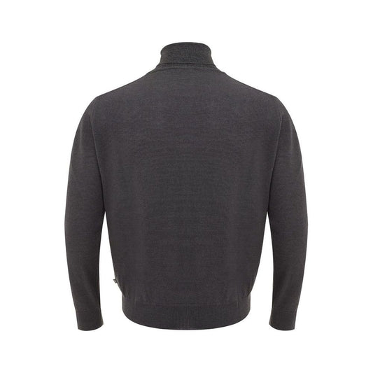 FERRANTE Elegant Gray Wool Sweater for Men FERRANTE