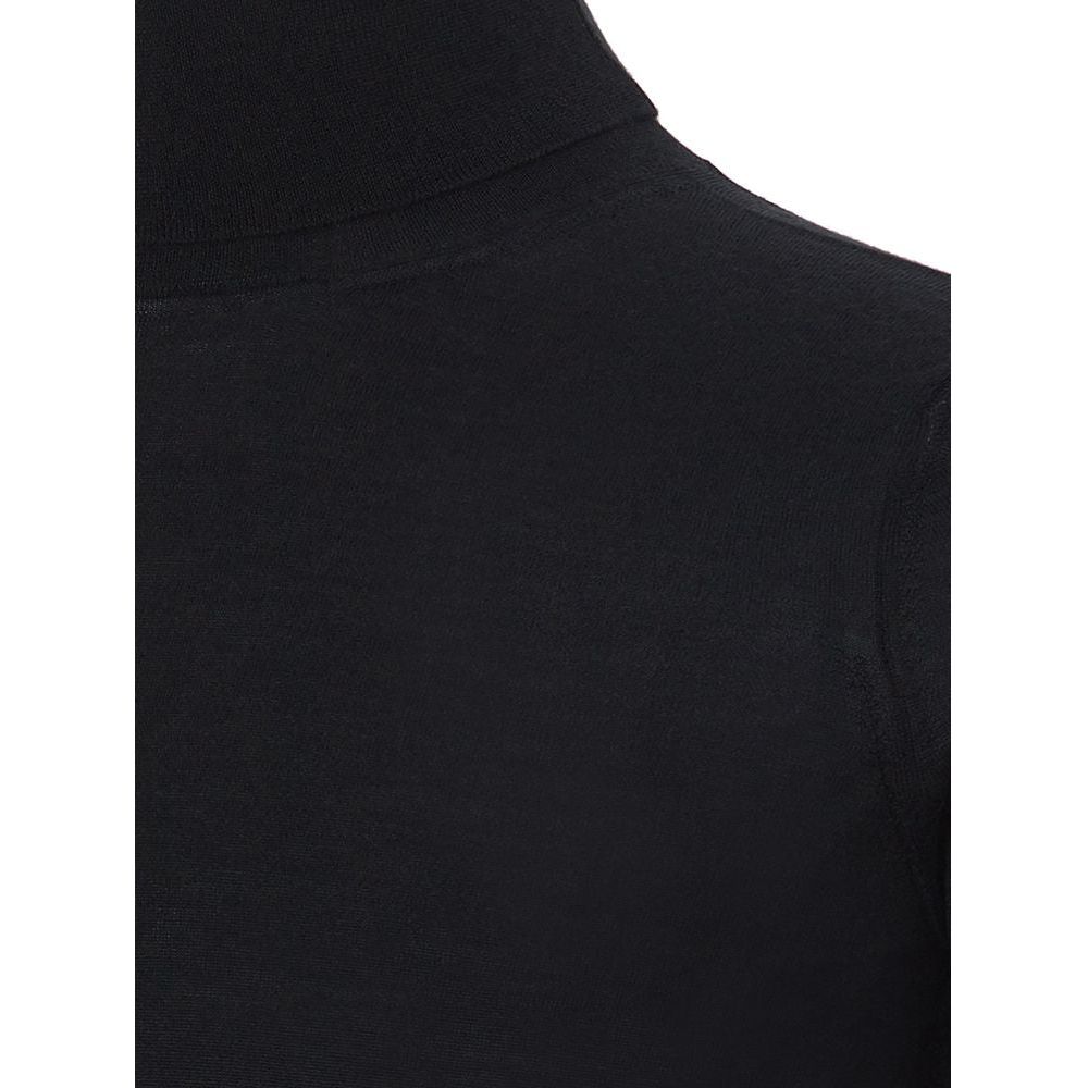 Italian Cashmere Luxury Black Sweater