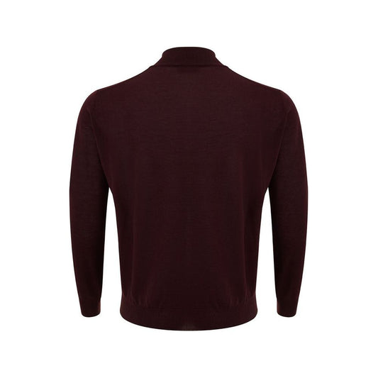 FERRANTE Elegant Red Woolen Luxury Sweater for Men FERRANTE