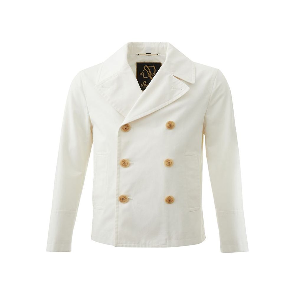 Elegant White Polyamide Jacket