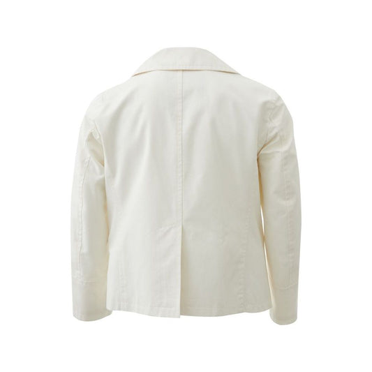 Elegant White Polyamide Jacket