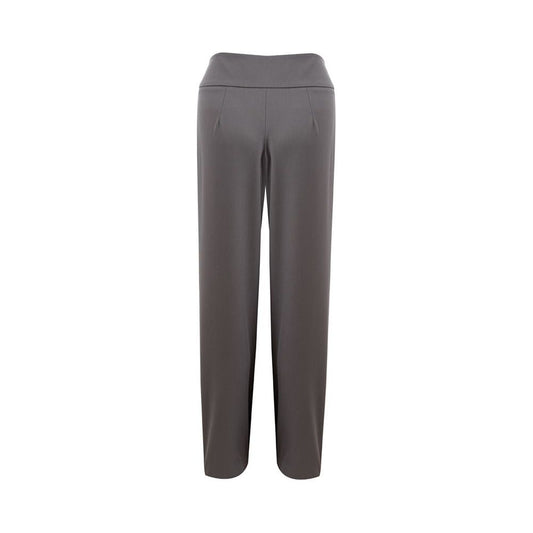 Chic Gray Wool Trousers for Sophisticated Style