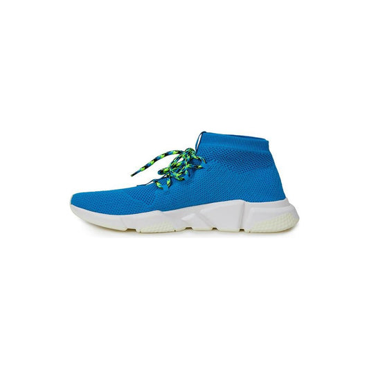 Exquisite Blue Cotton Sneakers for Men