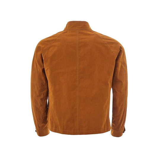 Elegant Brown Polyamide Jacket for Men