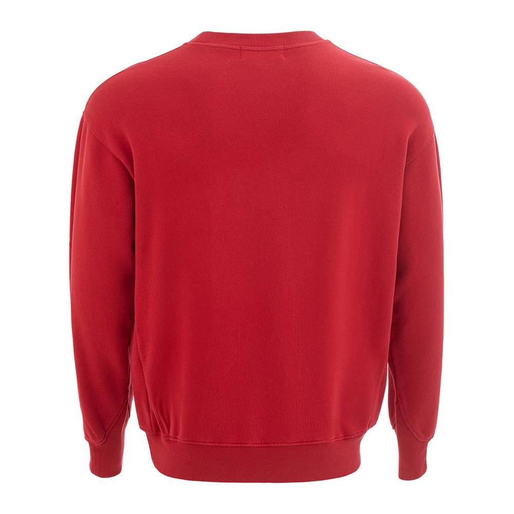 Elevated Red Cotton Sweater